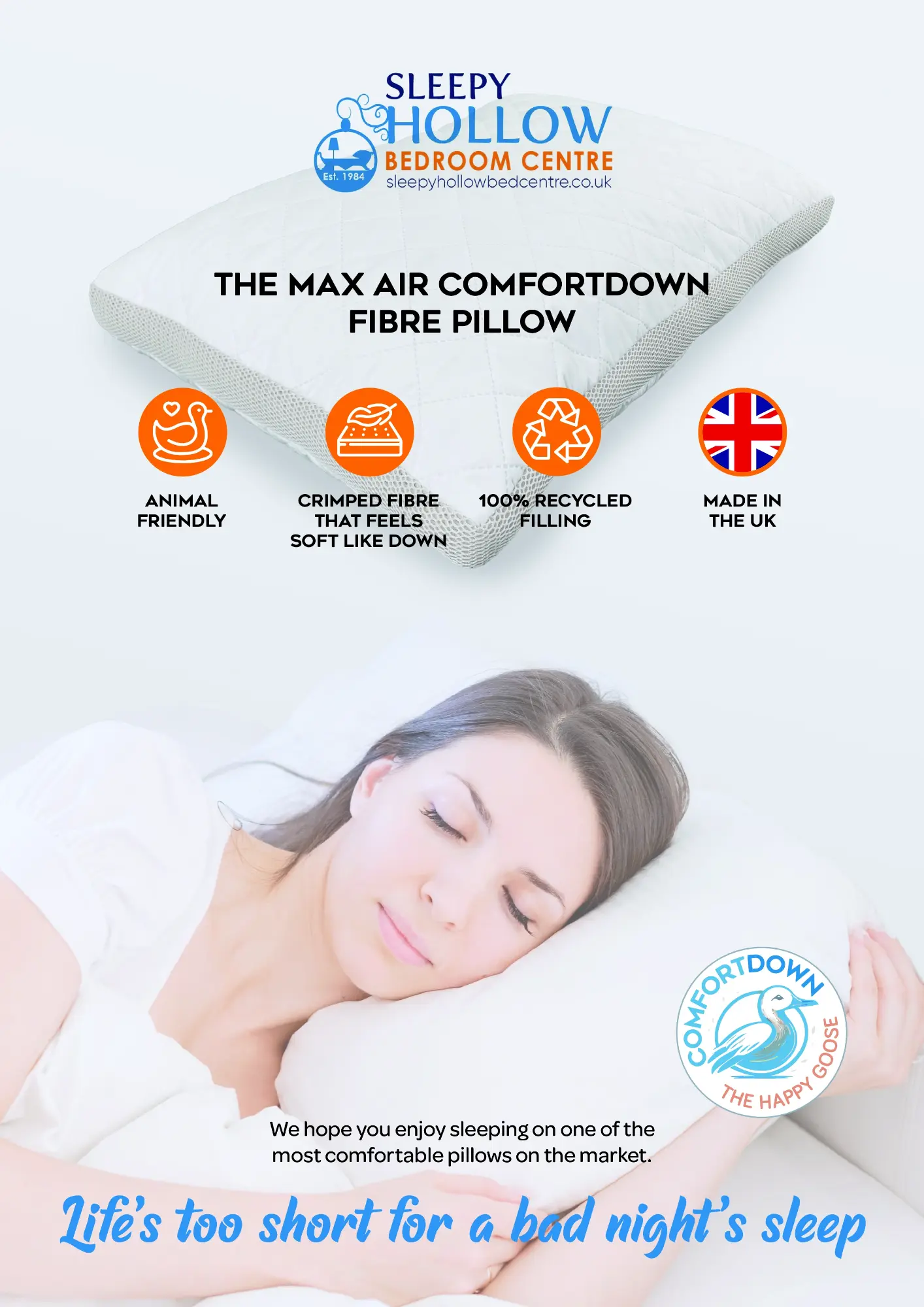 Napara Max Air Comfortdown Fibre Pillow - Image 2